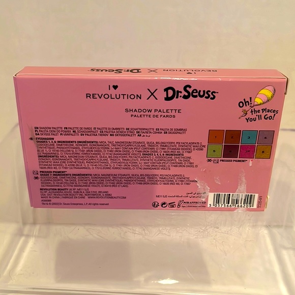 Dr Seuss Eye Shadow Palette by I Heart Revolution Oh! The Places You’ll Go NIB - Picture 2 of 5